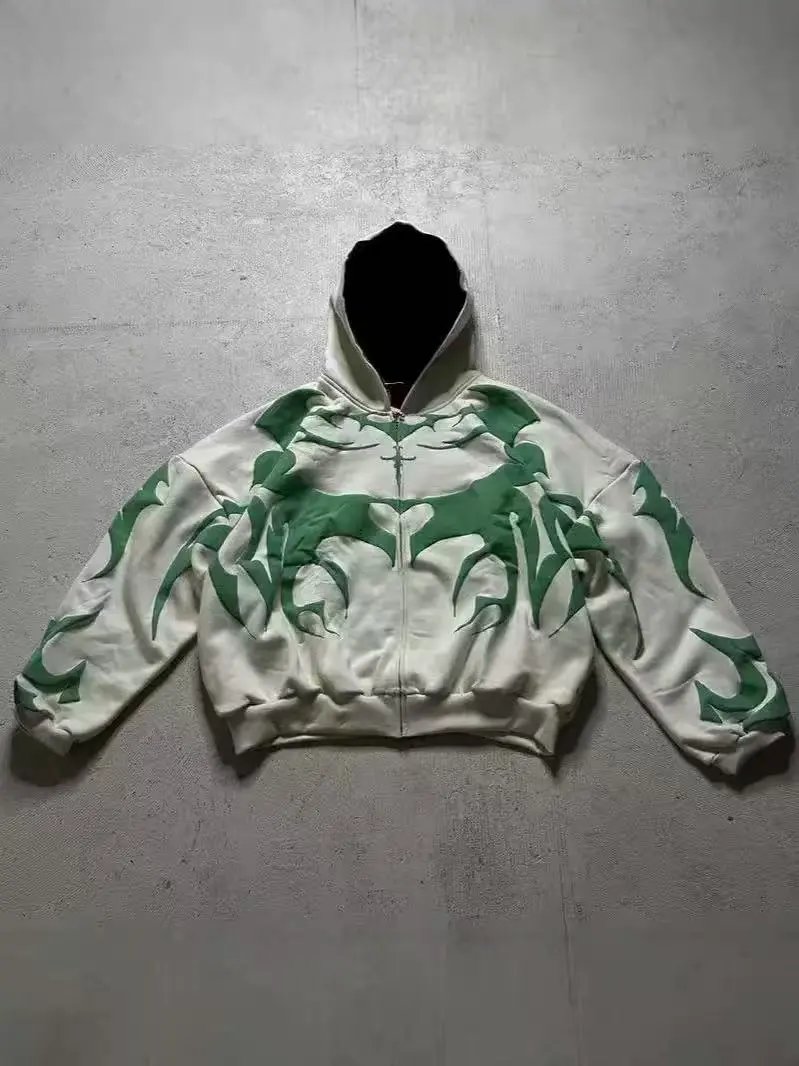 Green Zipper Hoodie