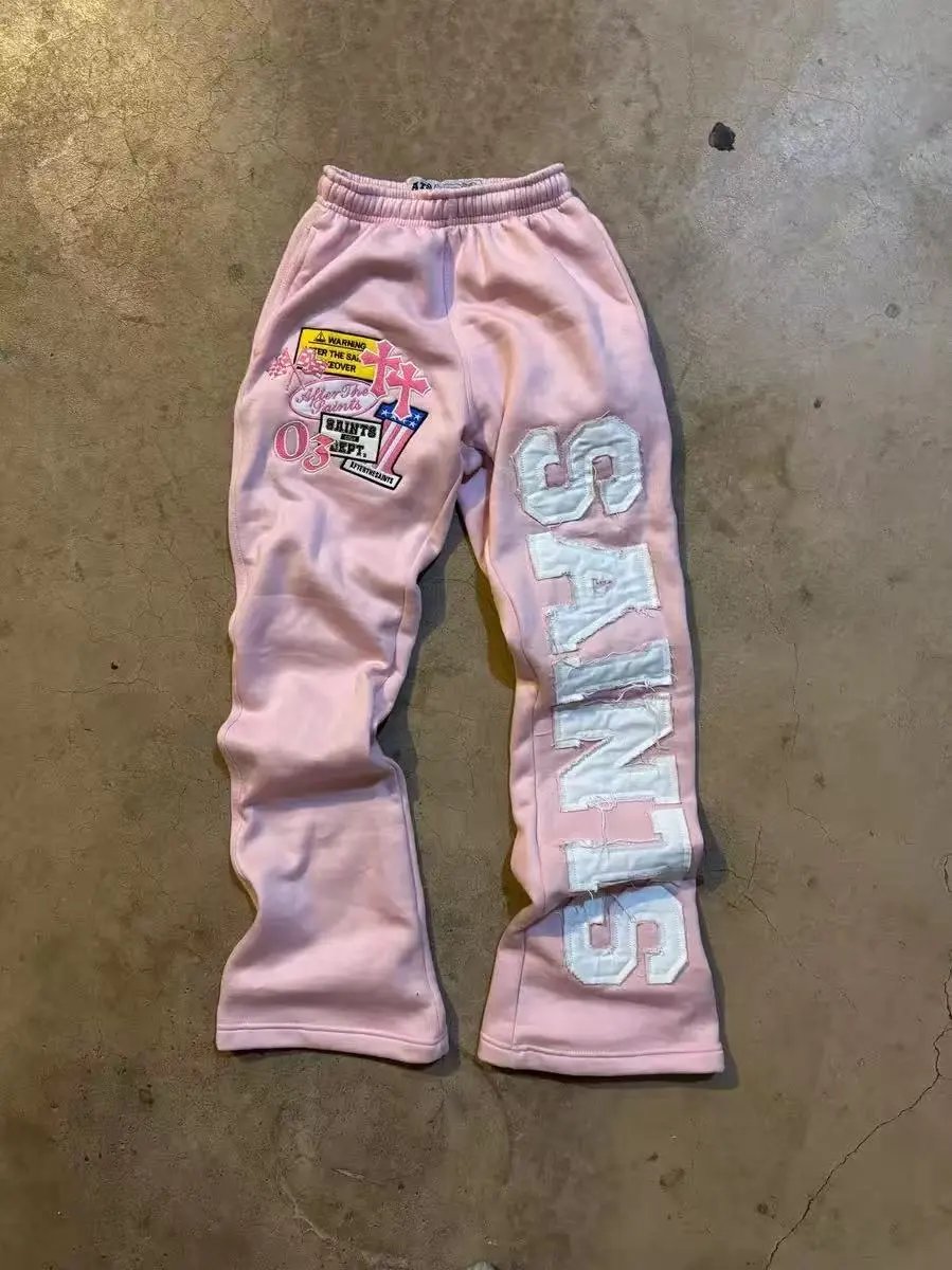 Design New Orleans Saints Custom Patchwork Sweatpants Red Sweatpants - 11