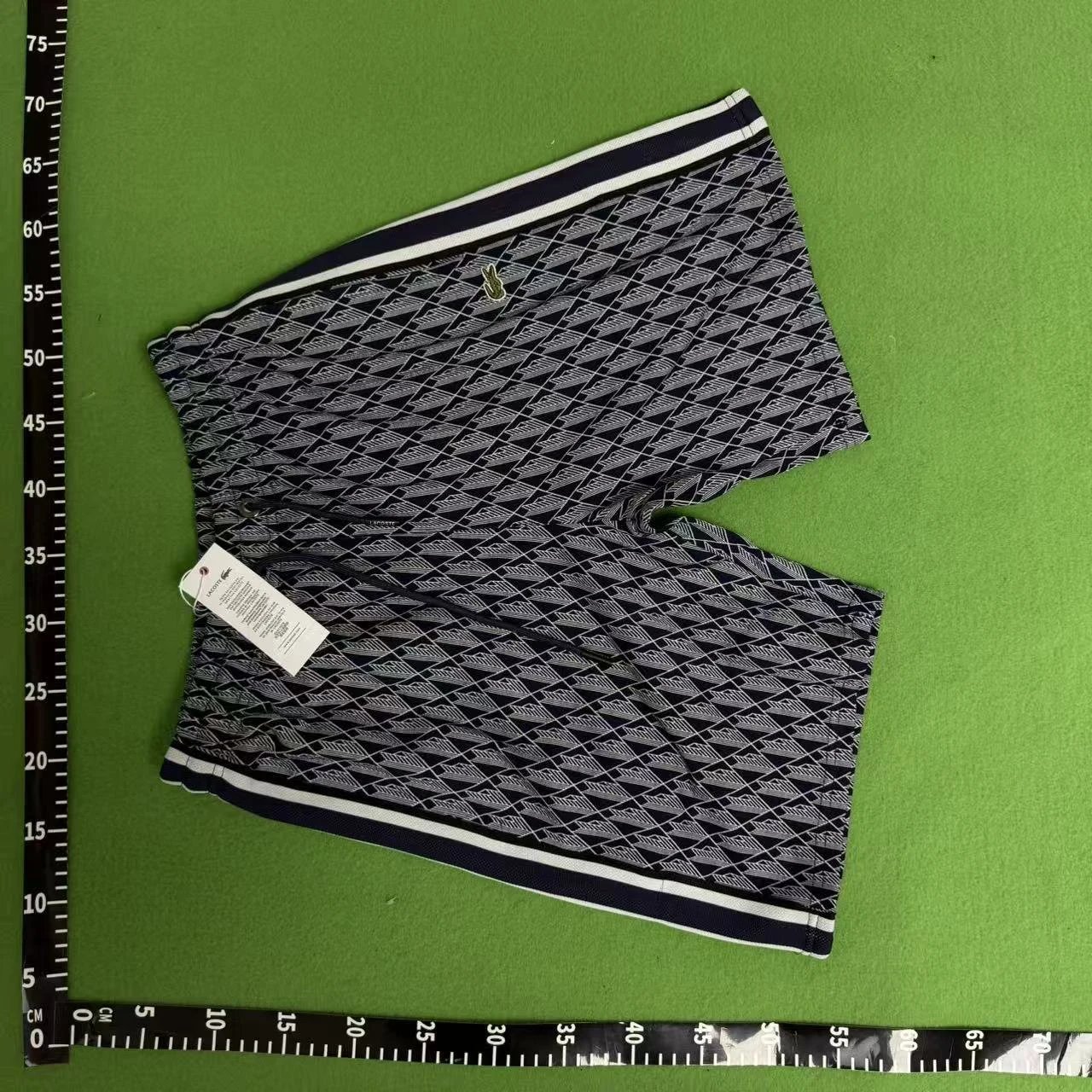 Lacoste Tracksuits Geometric-pattern zip track jacket and trousers set image 5