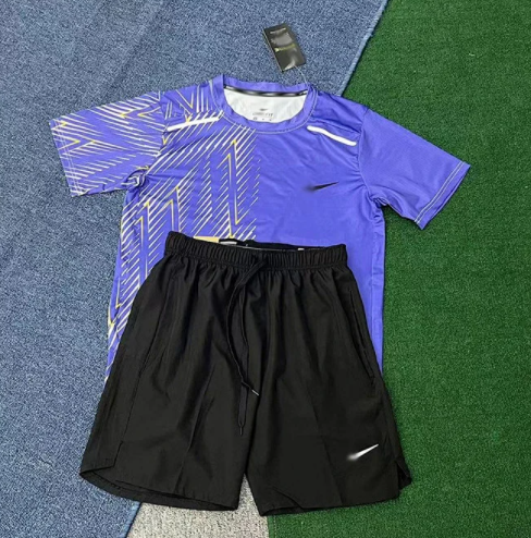 A001 Purple Track Short Sleeve + D218 Black