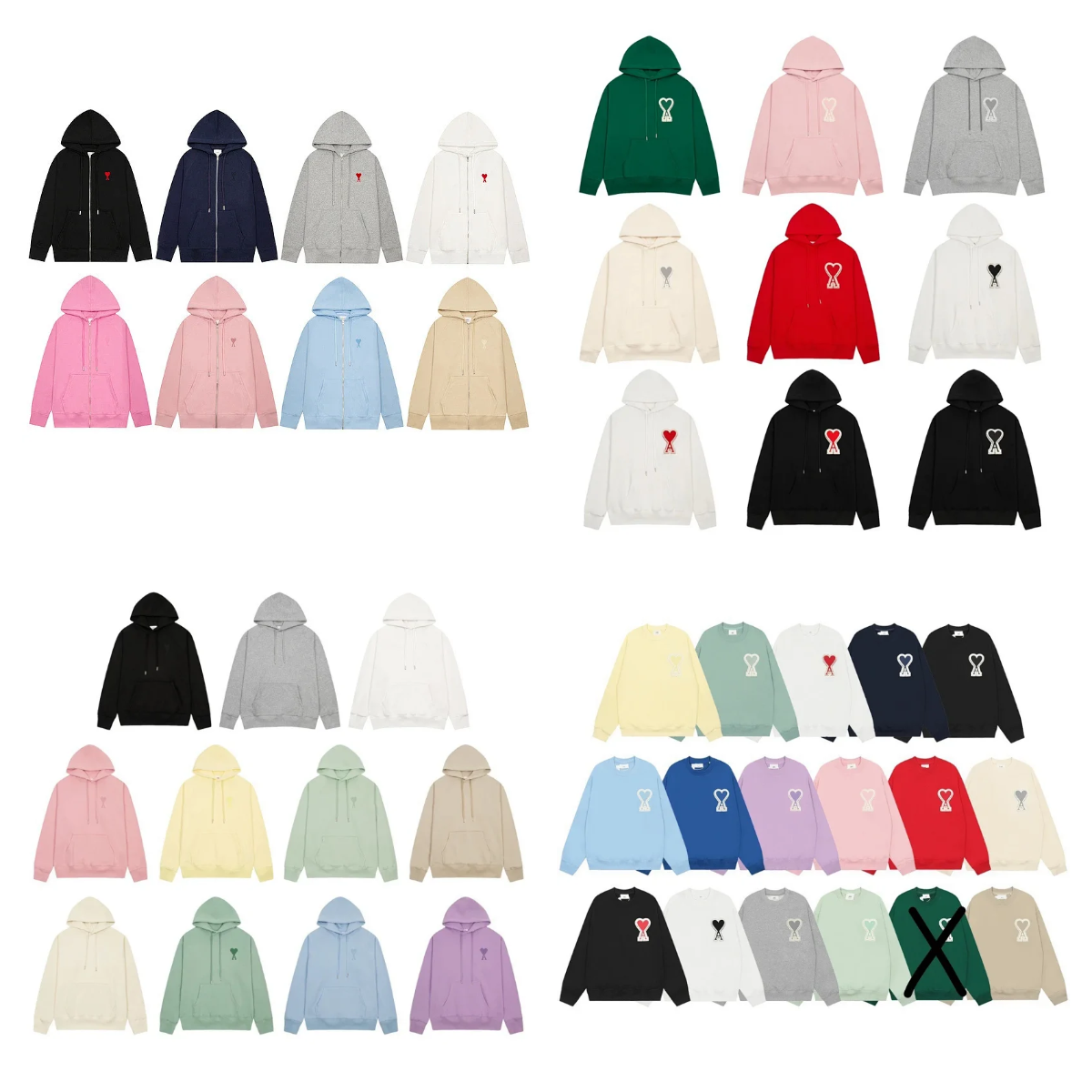 Ami Heart Logo Hoodies & Sweat