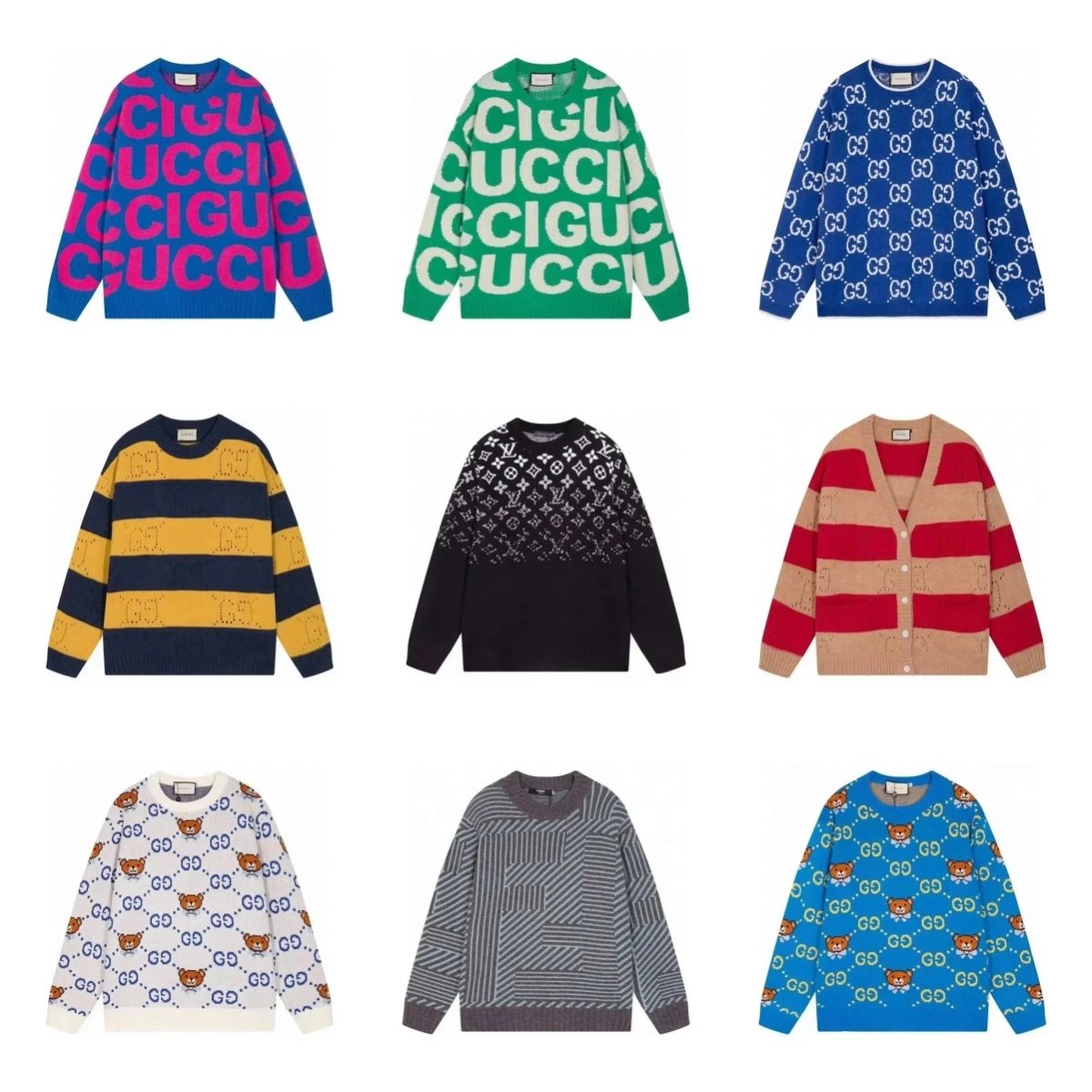 Gucci Casual Knit Sweater — T-008-8