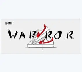 Warrior White Red High Top Sne