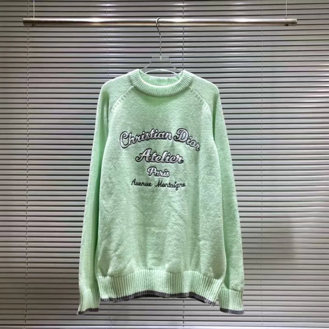 Balenciaga Knitwear Logo-print crewneck sweater — J-9