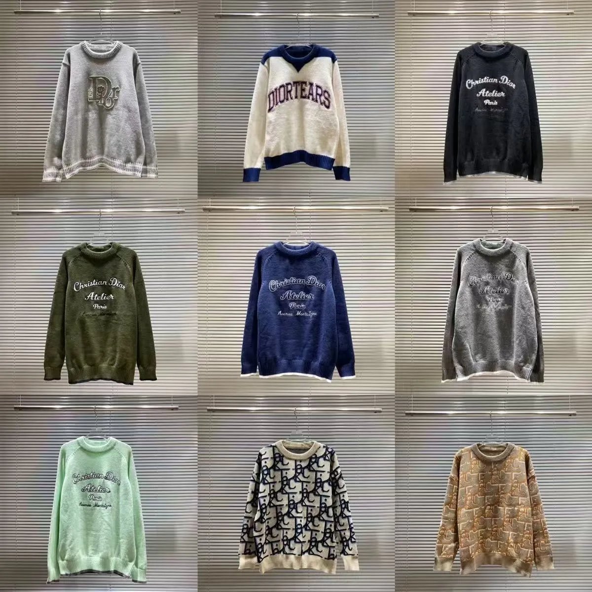 Dior and Balenciaga Logo Knit Sweaters product photo 3
