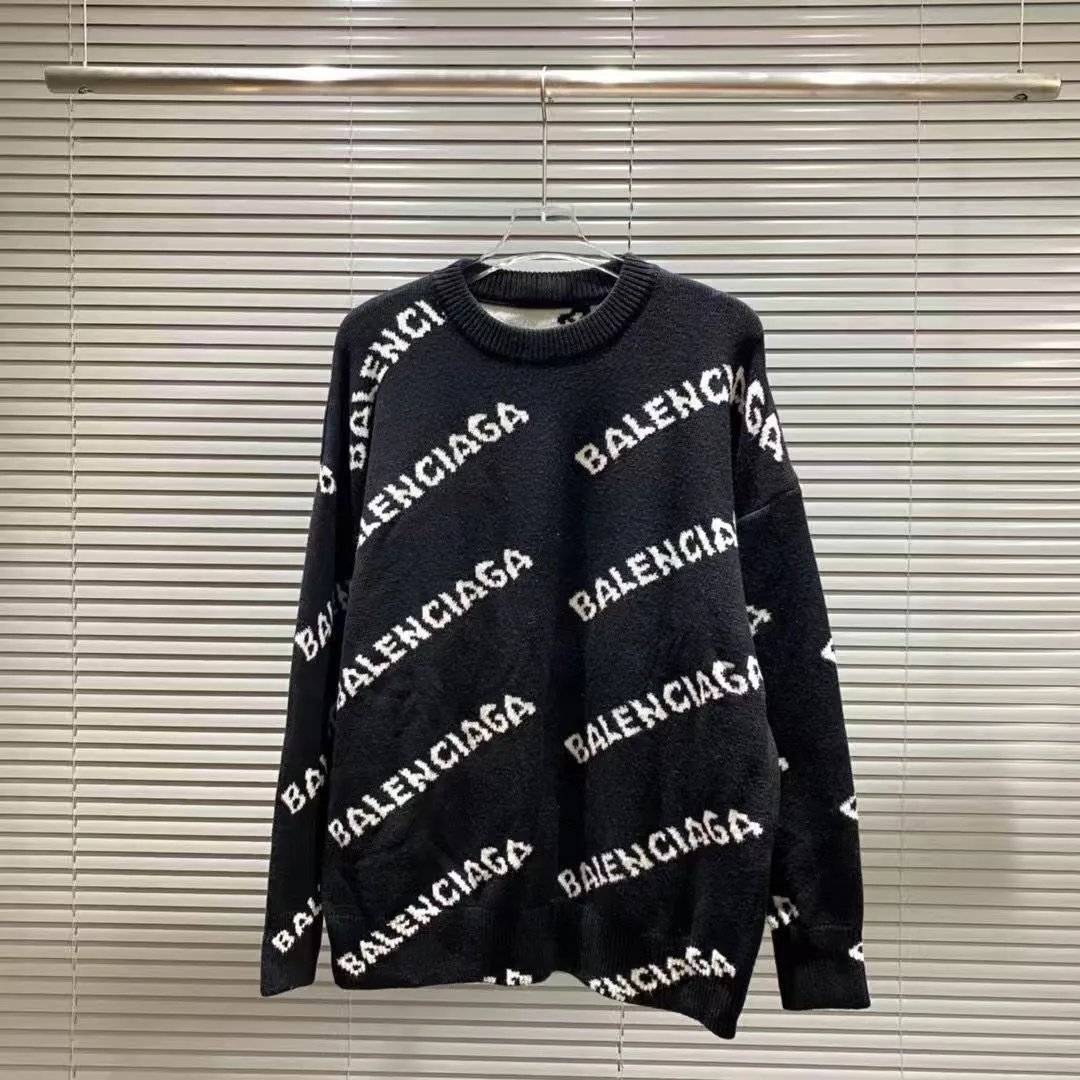Balenciaga Knitwear Logo-print crewneck sweater image 9