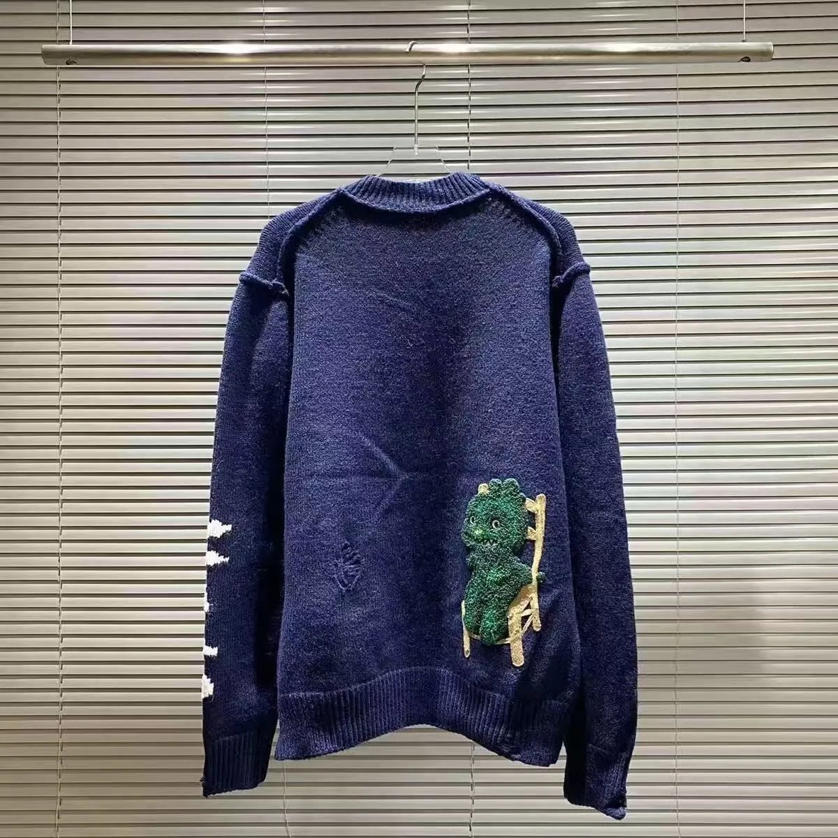 Balenciaga Knitwear Logo-print crewneck sweater — J-13