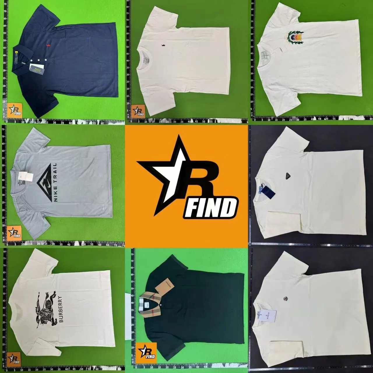 Factory clearance brand T-shirt collection - no