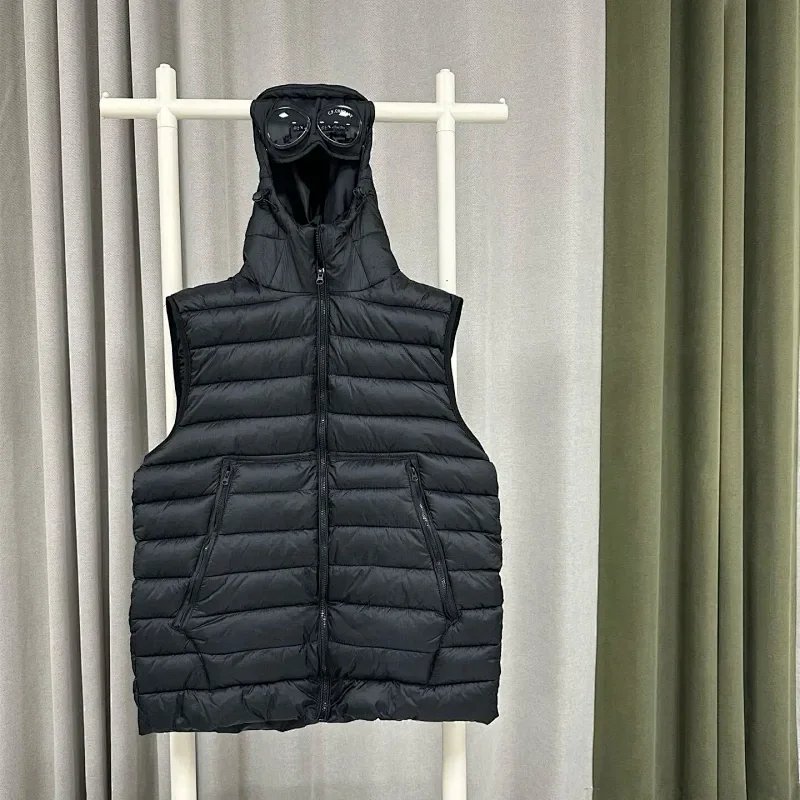 39 # Black hooded vest