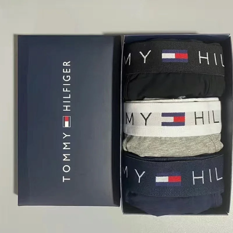 Tommy Hilfiger Black+Grey+Dark Blue (3-pack)