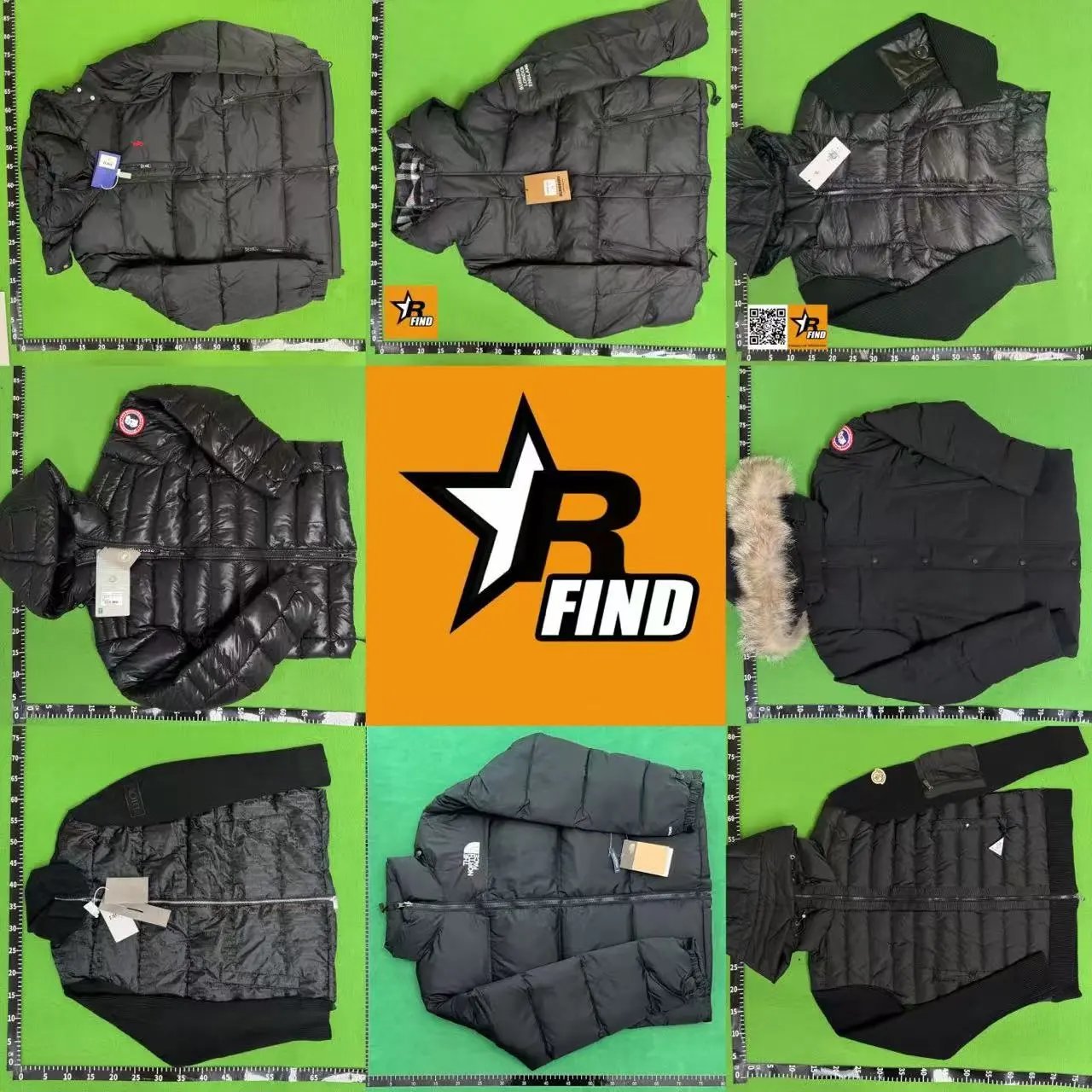 Factory clearance brand down jacket collection cc
