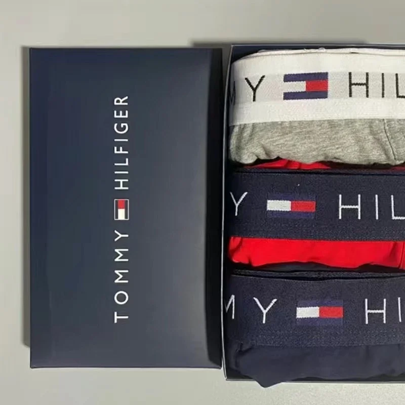 Tommy Hilfiger Grey+Red+Dark Blue (3-pack)