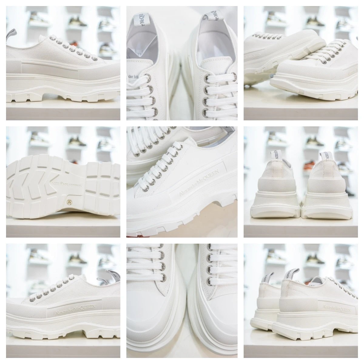 Alexander McQueen Oversized Sole Sneakers Black / White Chunky Sneakers product detail 9 in Litbuy spreadsheet finds