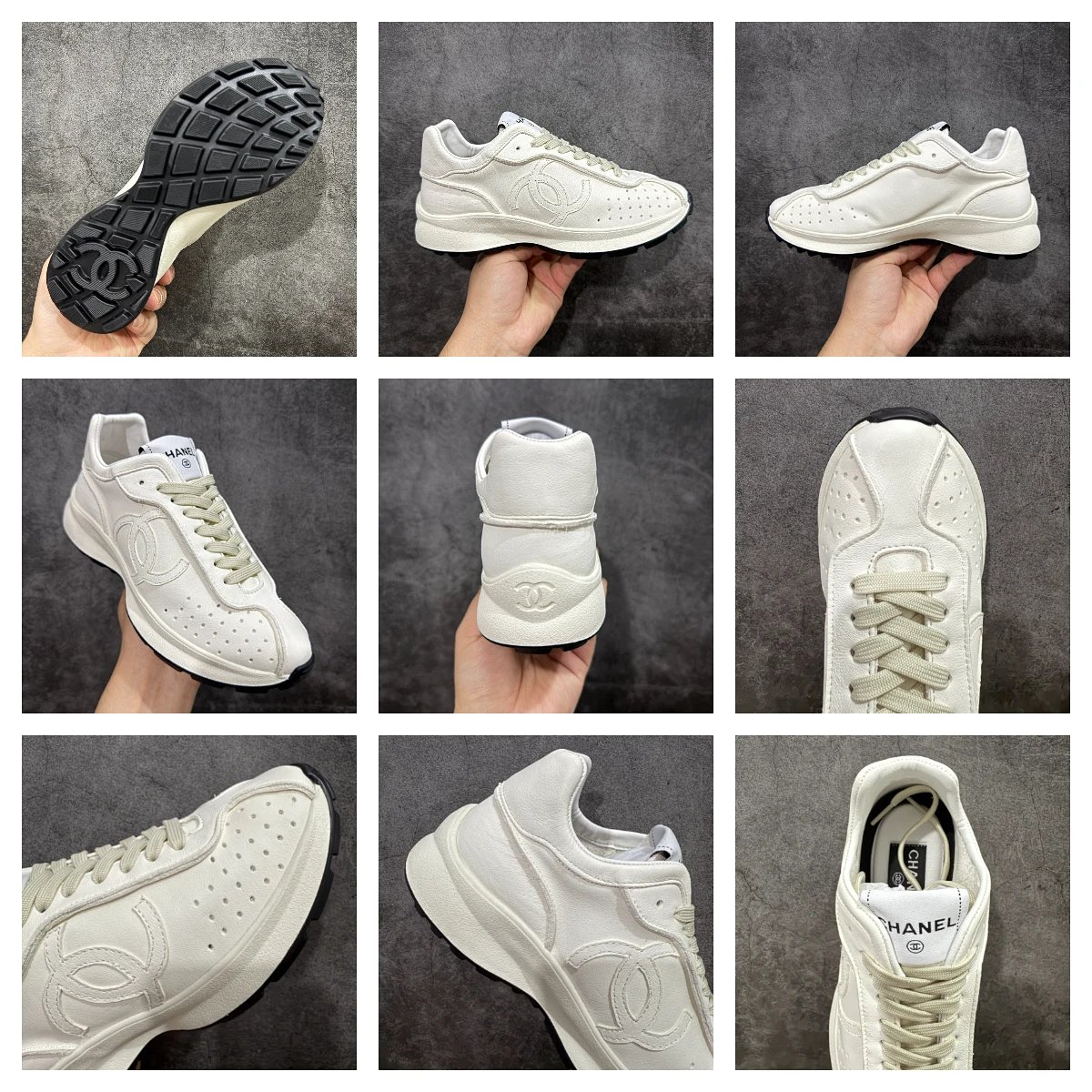 Chanel Tennis Classic White Quilted Platform Sneakers Chunky Sneakers product detail 26 in Litbuy spreadsheet finds