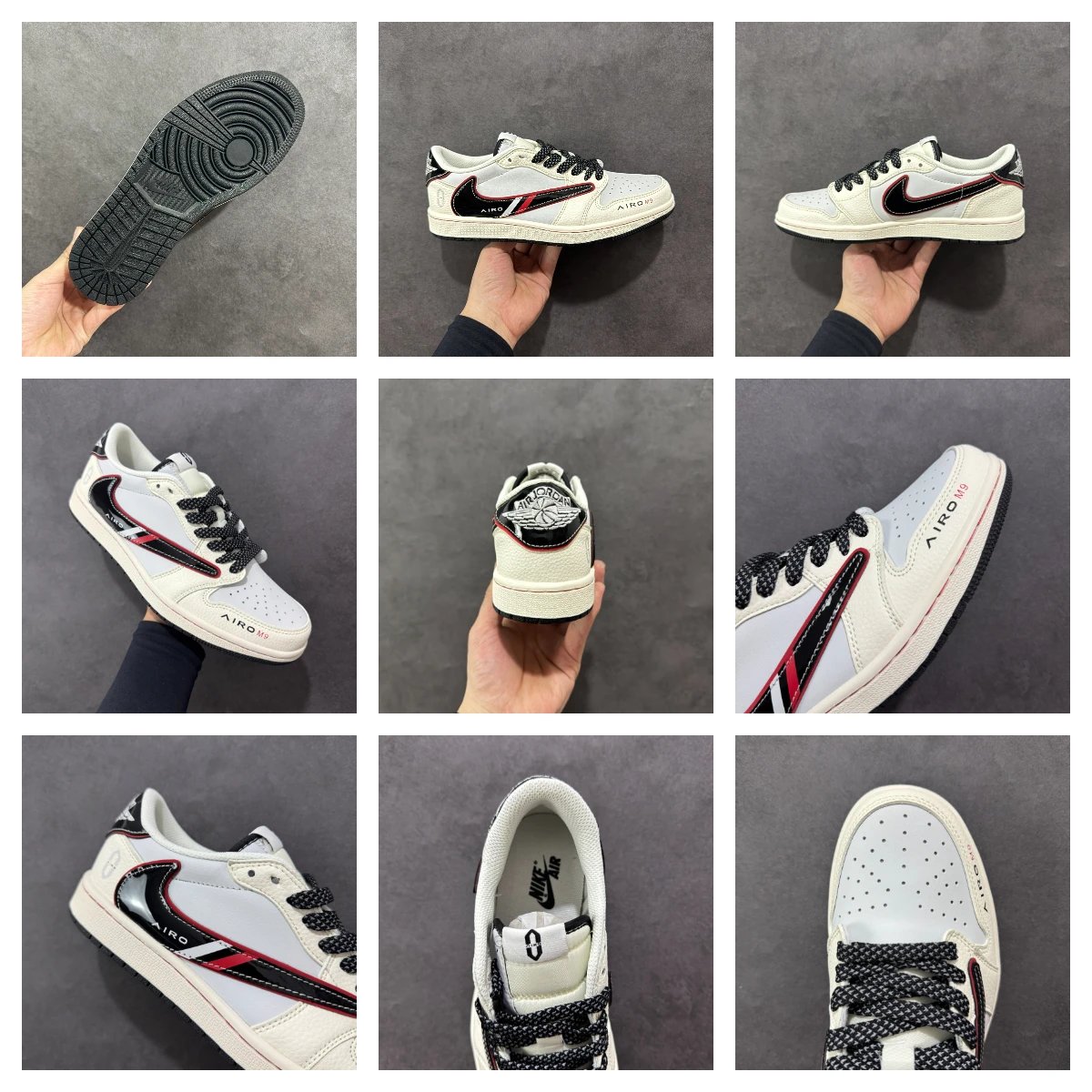Nike x Travis Scott Air Jordan 1 Low OG 'Cactus Jack' Navy Sneakers - 25
