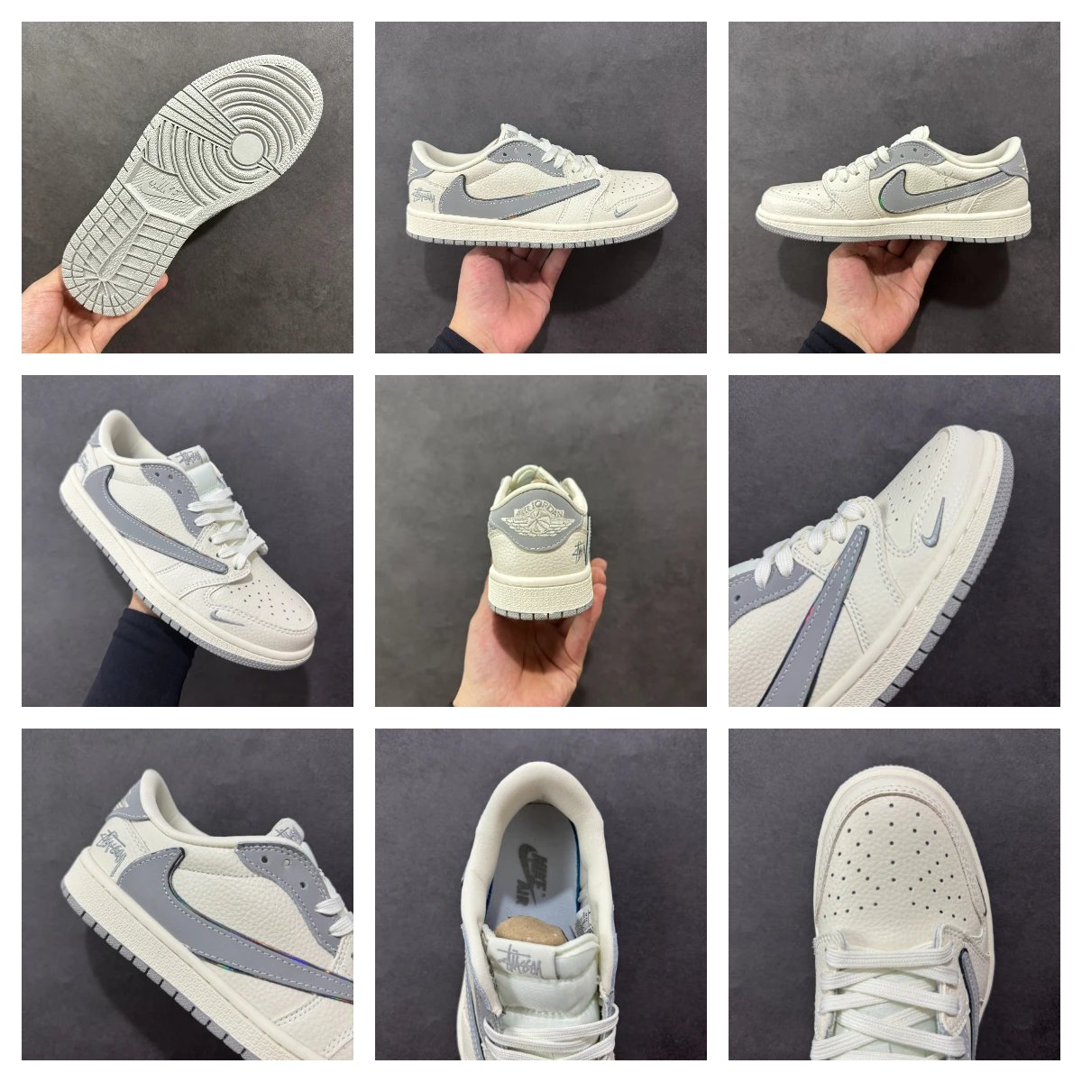 Nike x Travis Scott Air Jordan 1 Low OG 'Cactus Jack' Navy Sneakers - 18
