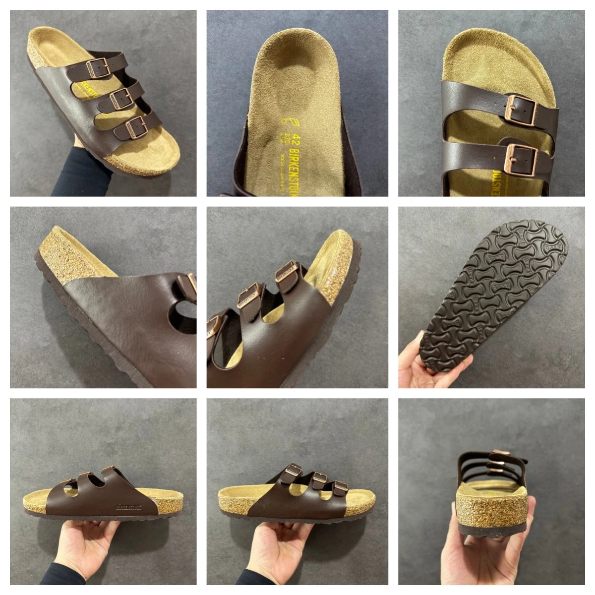 Birkenstock Arizona White Leather Sandals - 19