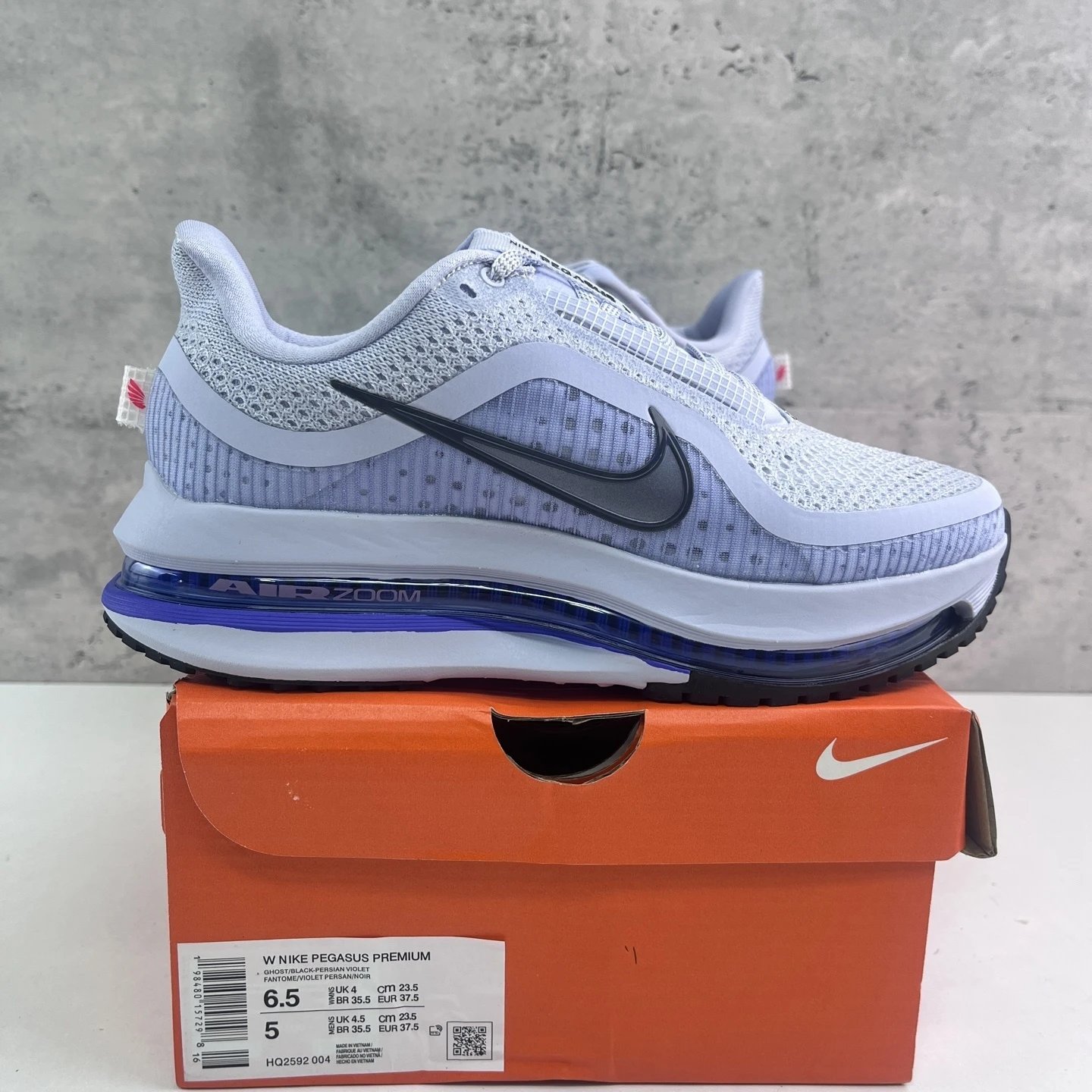 Nike Pegasus Premium Ghost / Black / Persian Violet Running Shoes