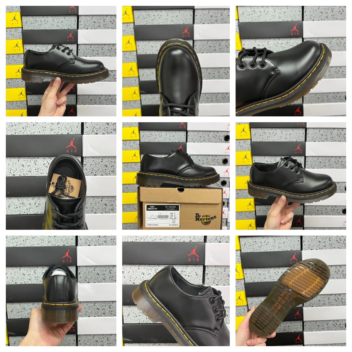 Dr. Martens 1461 Smooth Black Leather Derby Shoes product detail 15 in Litbuy spreadsheet finds