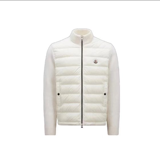 Top selling M Mengjia Knitted Splicing Casual Down Men's White Duck Down Warm and Fashionable Slimming Down Jacket on the European Station