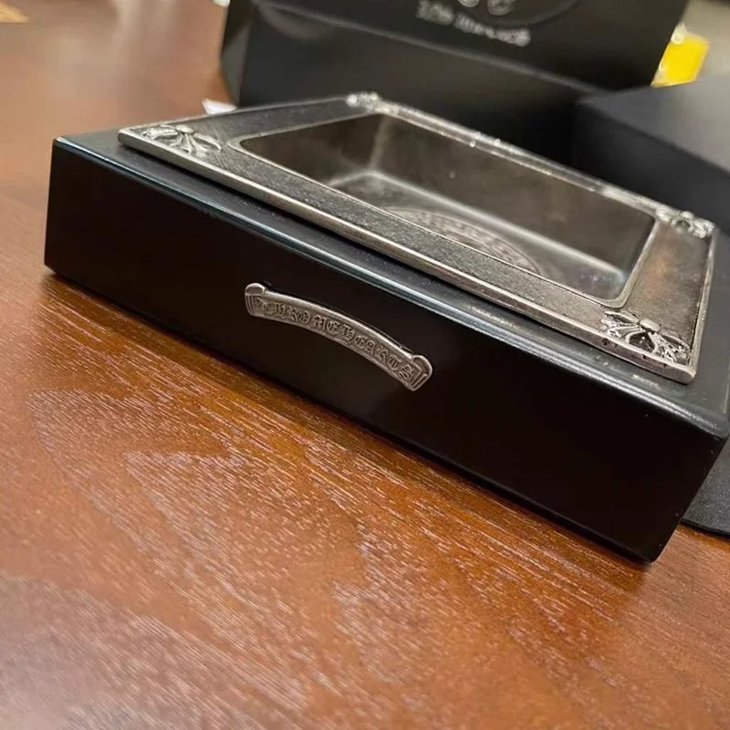 Chrome Hearts Square Ashtray Silver Black Accessories - 3