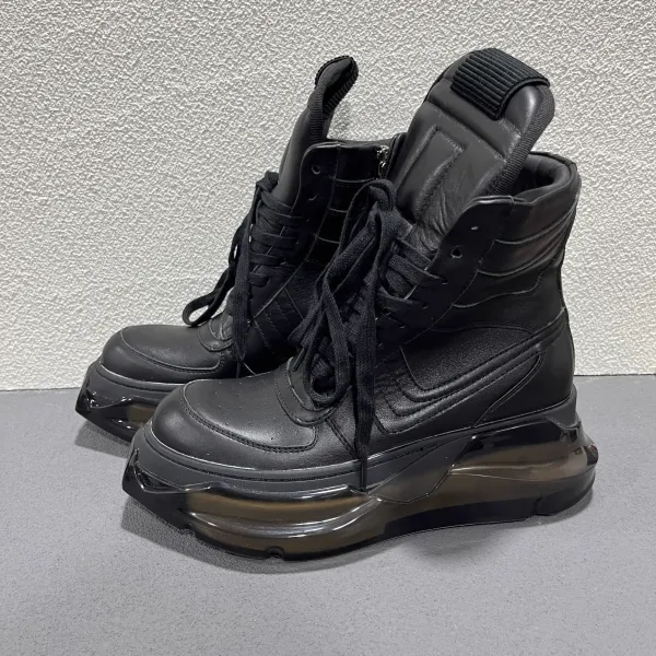 Rick Owens DRKSHDW Air Tech Boot Black Transparent Sole Boots - 1