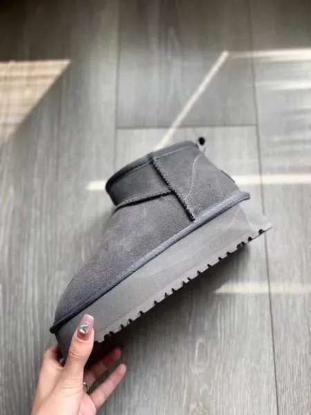 UGG Classic Mini Platform Gray Boots Snow Boots - 1