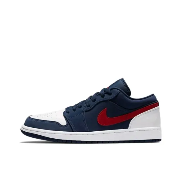 Air Jordan 1 Low Denim Orange Sneakers - 6