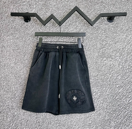 Chrome Hearts Embroidered Logo Shorts Black - 1