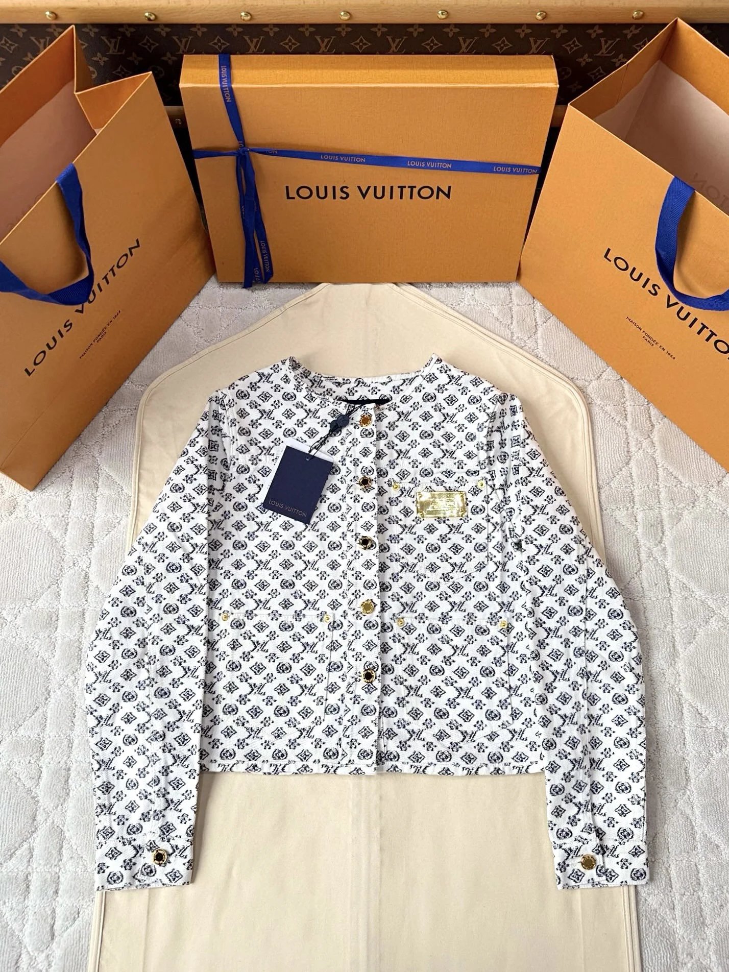 Louis Vuitton Monogram Print Jacket