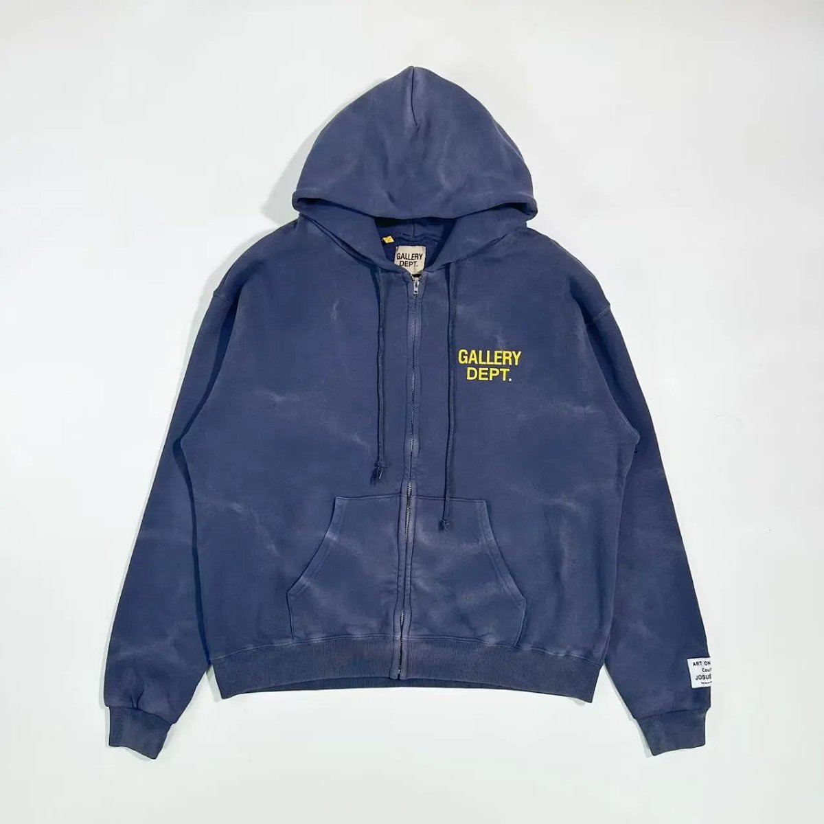 Gallery Dept. Acid Wash Zip-Up Hoodie Red product detail 17 in Litbuy spreadsheet finds