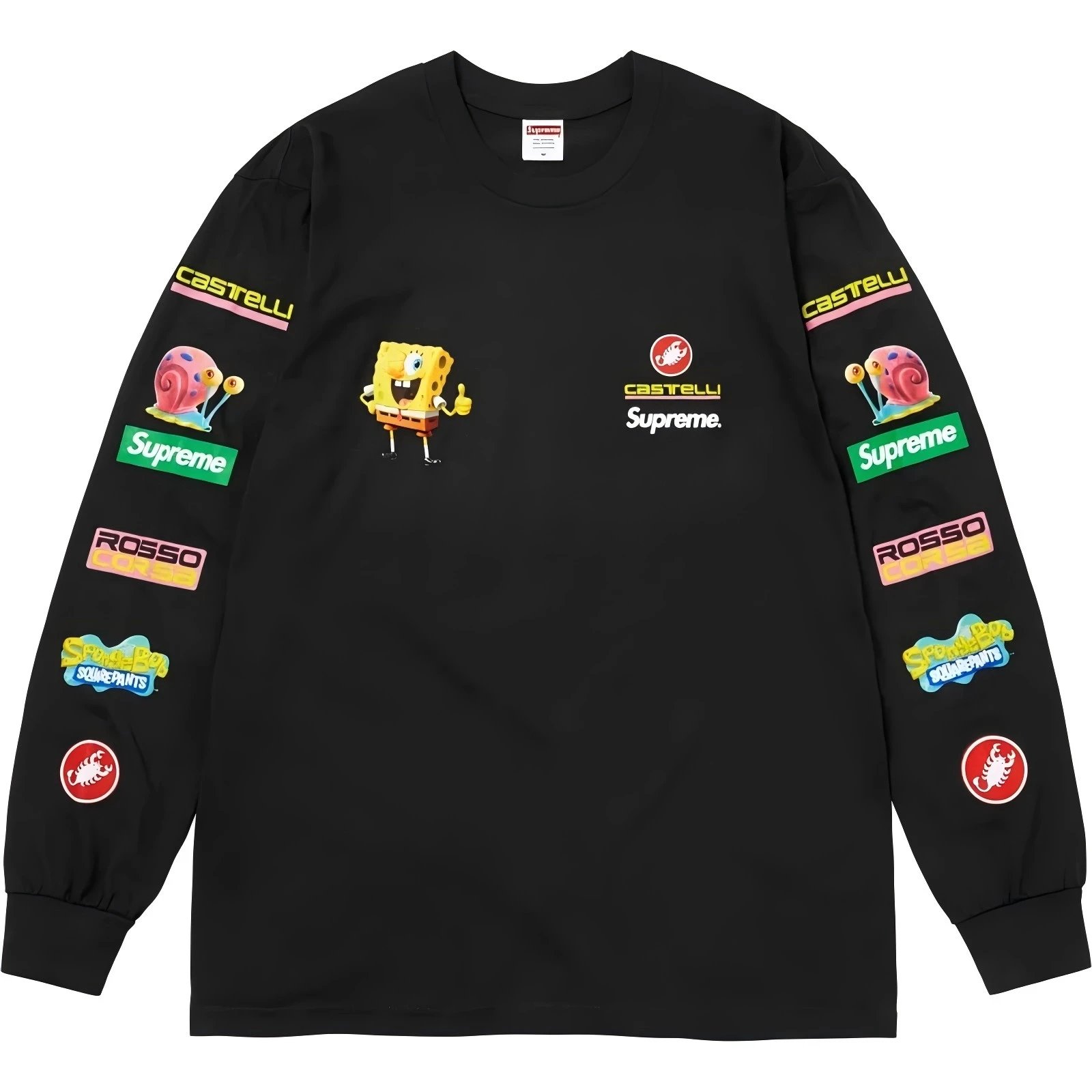 Supreme Spongebob Squarepants X Castelli Long Sleeve T-Shirt