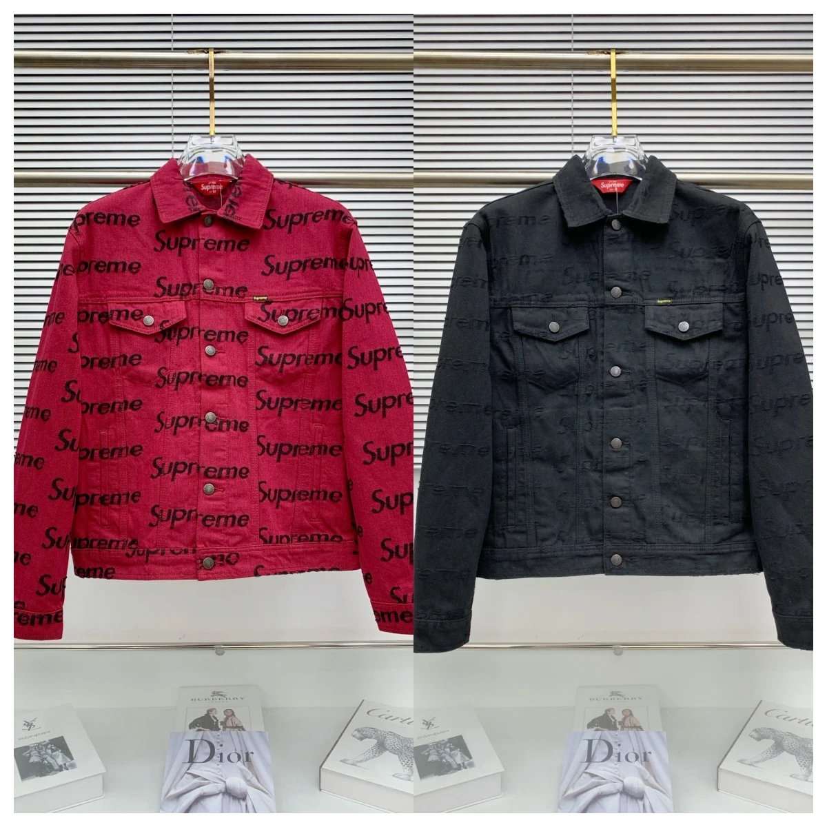 Supreme frayed denim