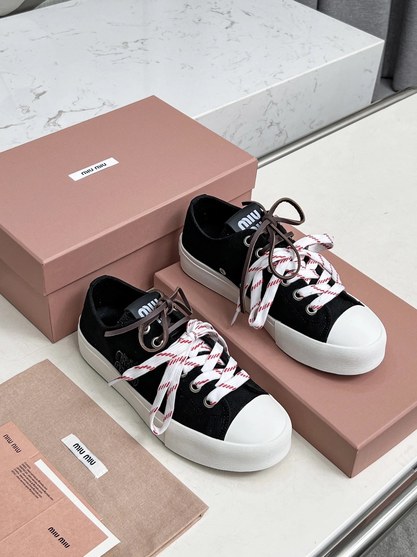 Miu Miu Canvas Sneakers