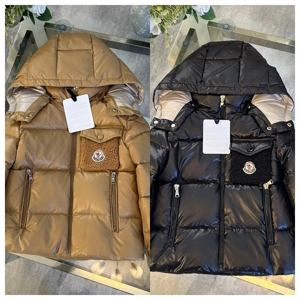 Moncler Maya Down Jacket Beige product detail 2 in Litbuy spreadsheet finds