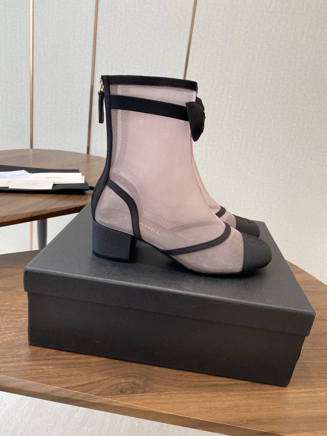 Chanel Mesh Ankle Boots [2 styles]