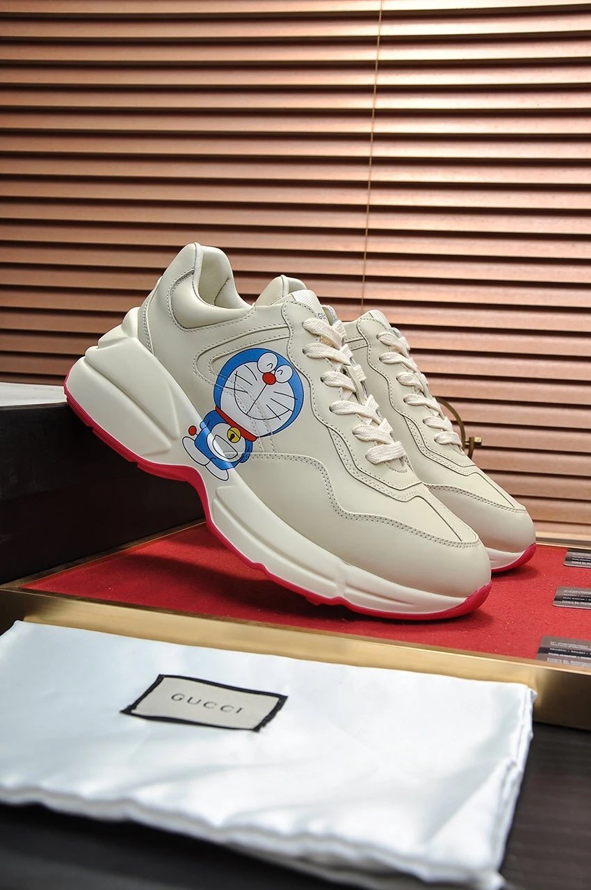 Gucci couple series Doraemon print