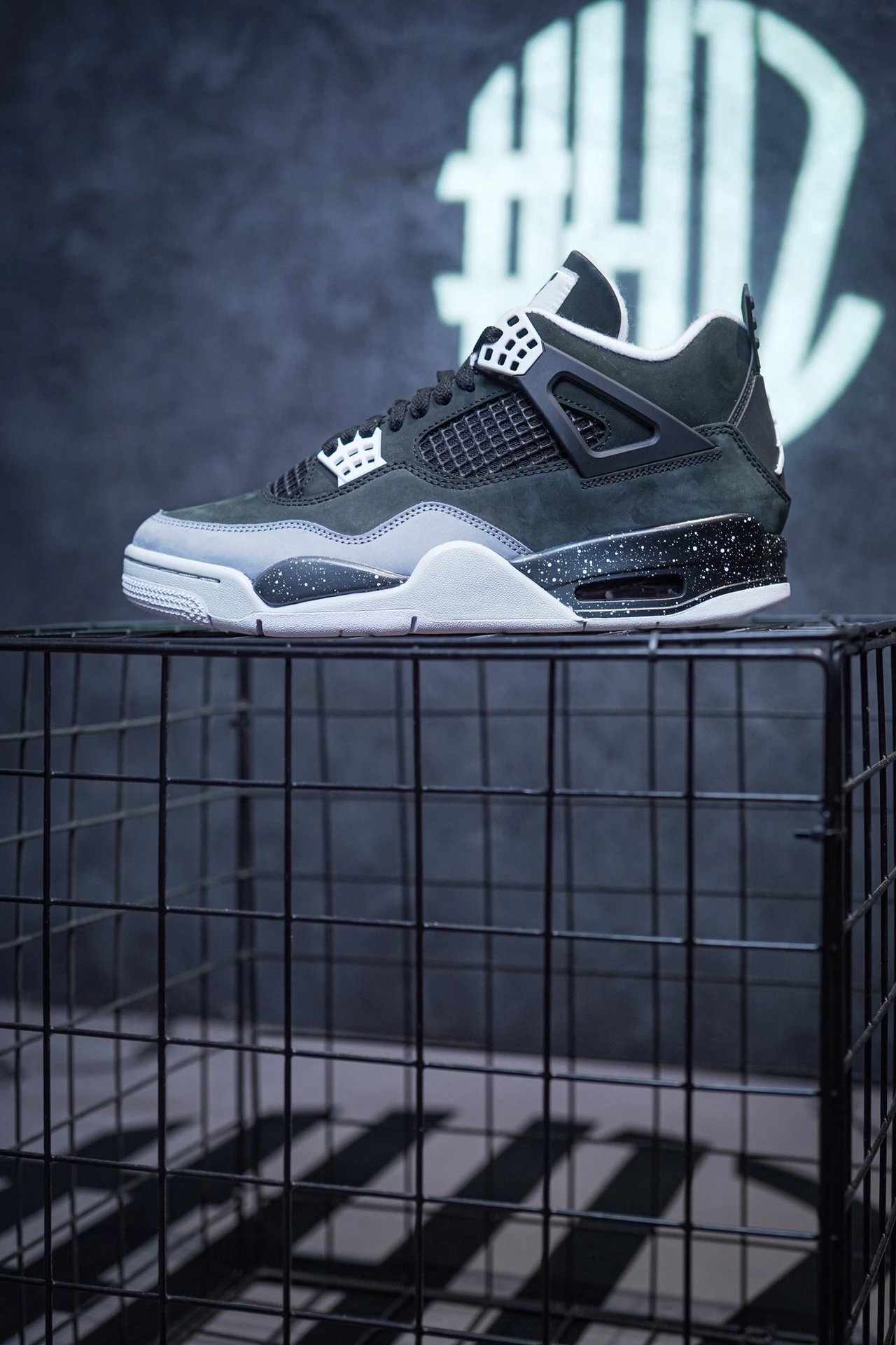Air Jordan 4 "Fear" Black and White Fear
