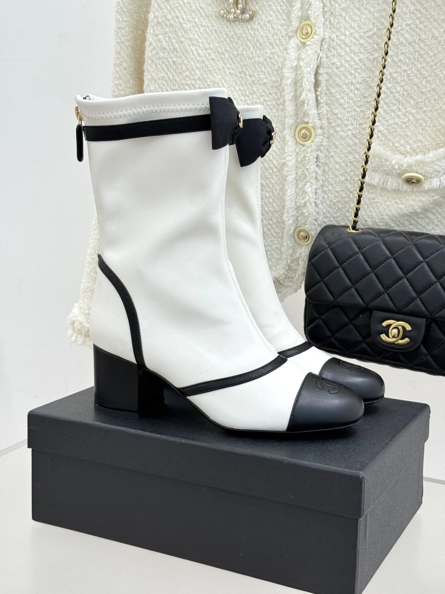 Chanel Bow Ankle Boots [2 styles]