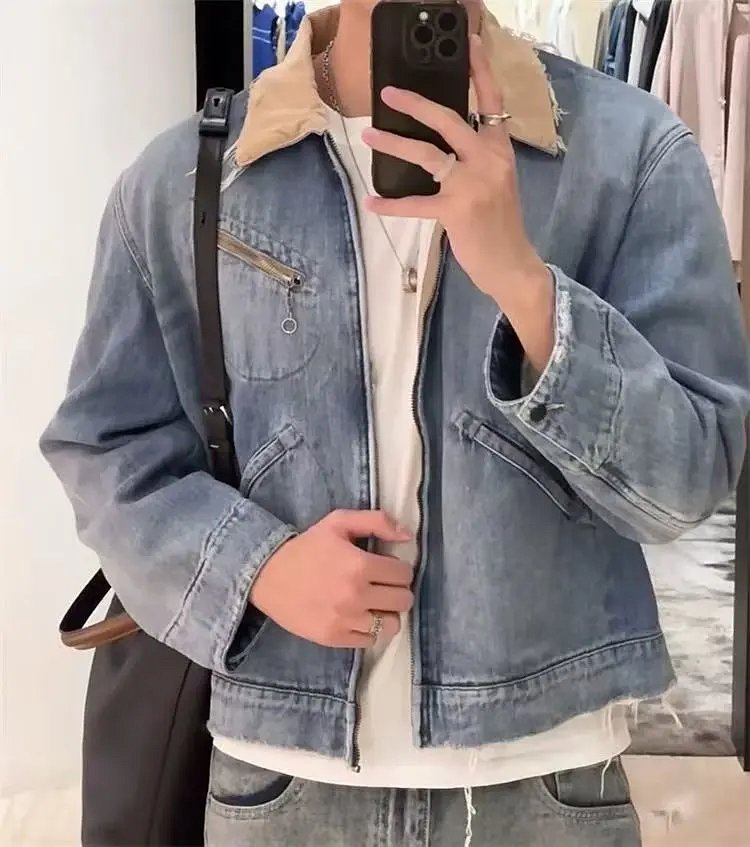 Denim Tears Workwear Jacket Light Wash Blue Denim-Jacket Denim Jacket product detail 2 in Litbuy spreadsheet finds