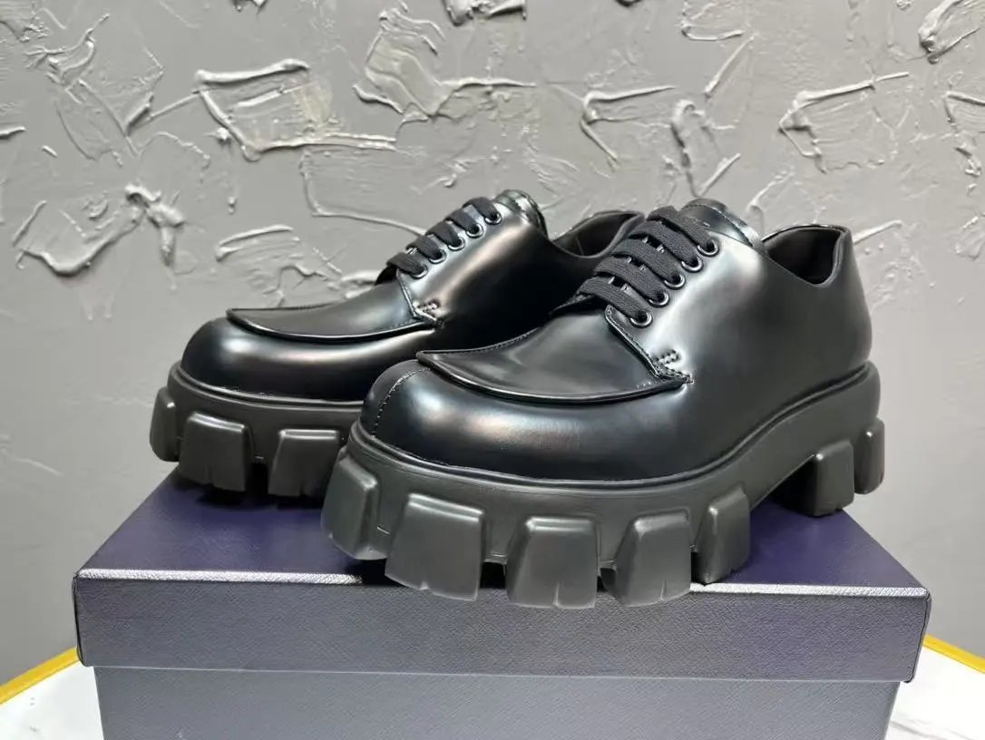 Prada Cloudbust Thick Sole Derby Shoes T-Shirt
