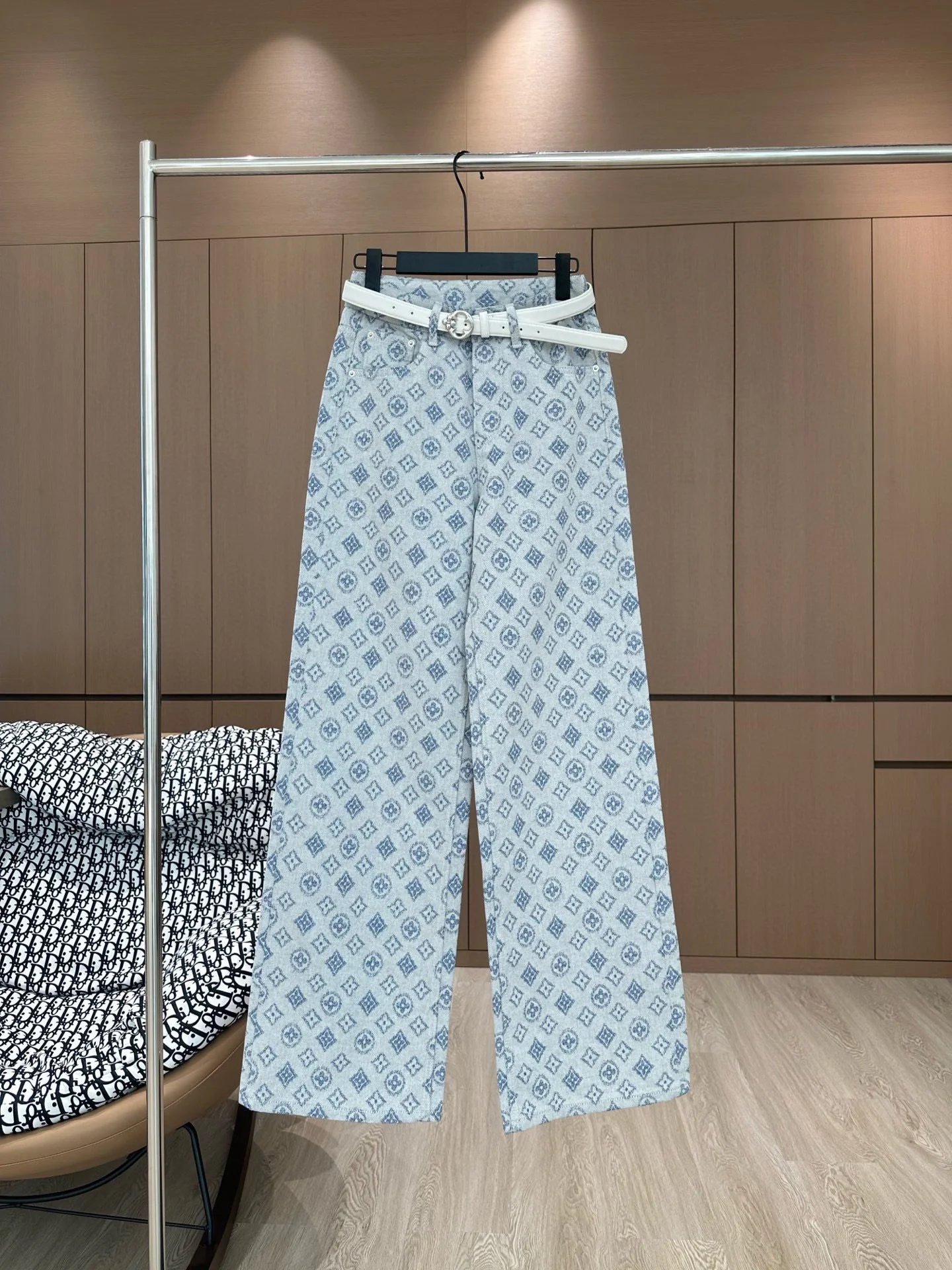 Dior Oblique Wide-Leg Pants