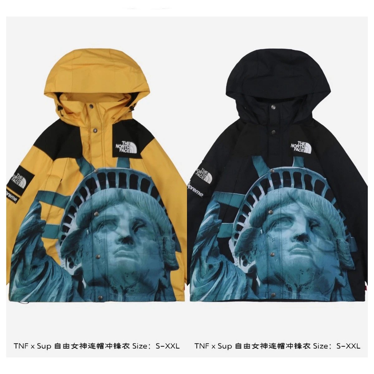 Supreme The North Face x Supreme Statue of Liberty Mountain Light Jacket Yellow Outerwear product detail 2 in Litbuy spreadsheet finds