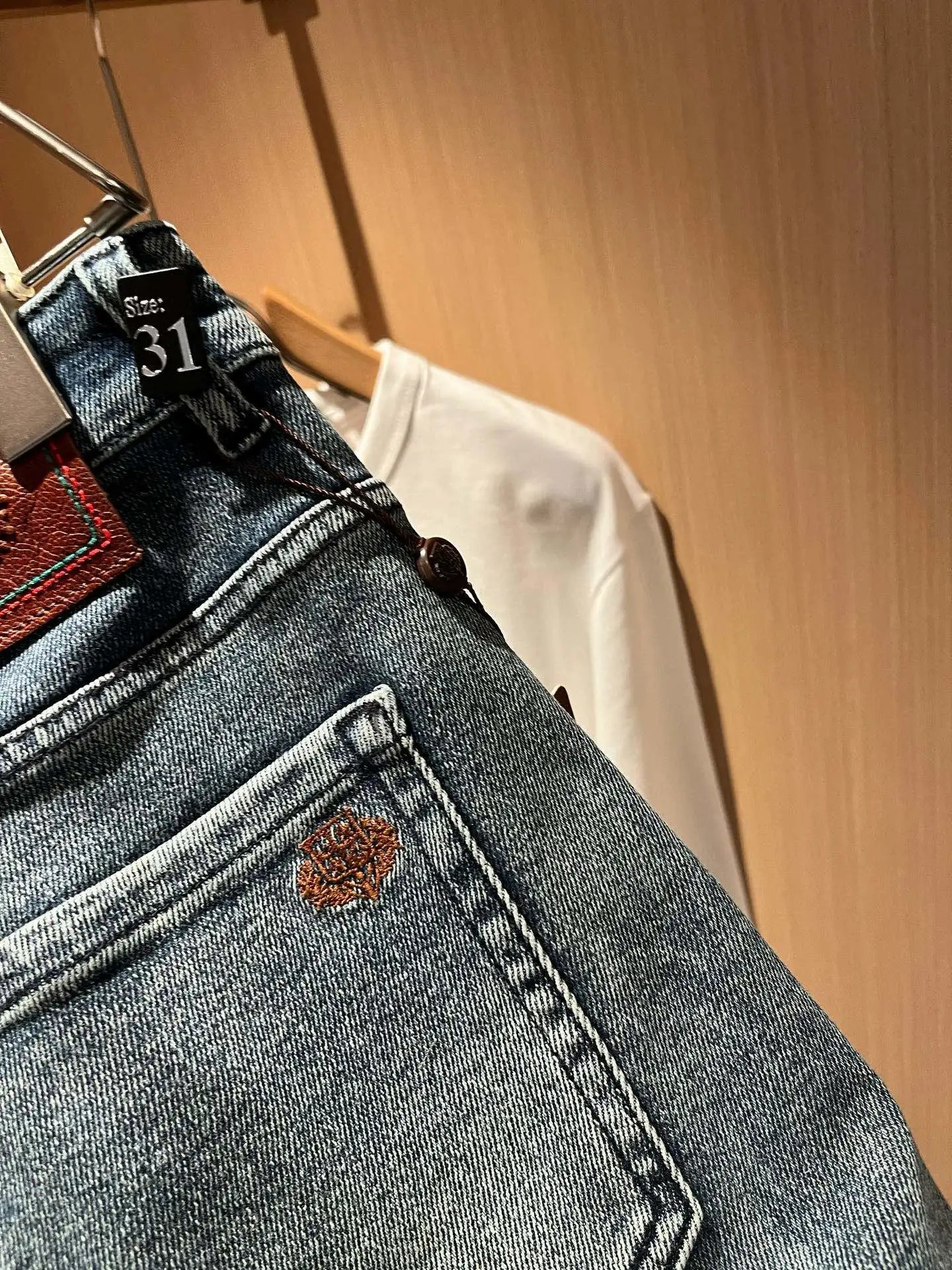Prada Logo-Embellished White Long-Sleeve T-Shirt and Dark Wash Slim-Fit Jeans - 41