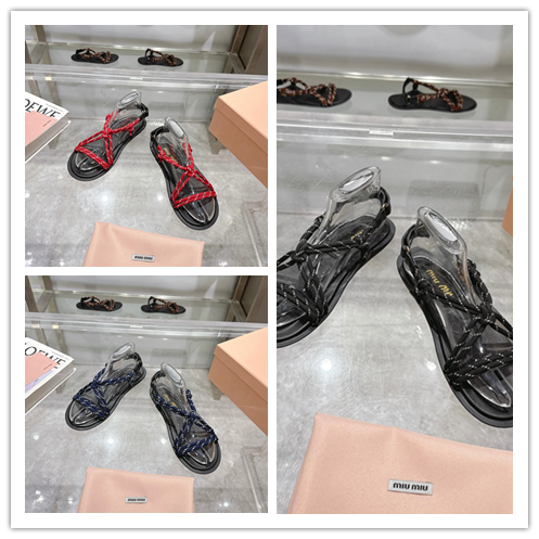 Miu Miu Braided Sandals [3 styles]