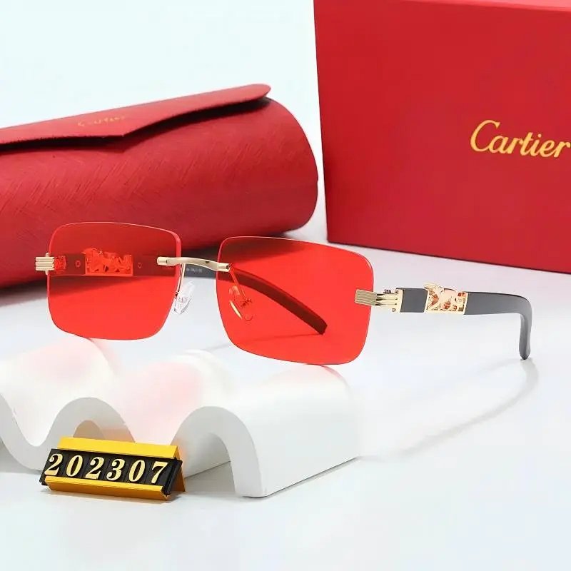 Cartier Square Frame Gradient Brown Sunglasses Eyewear product detail 10 in Litbuy spreadsheet finds