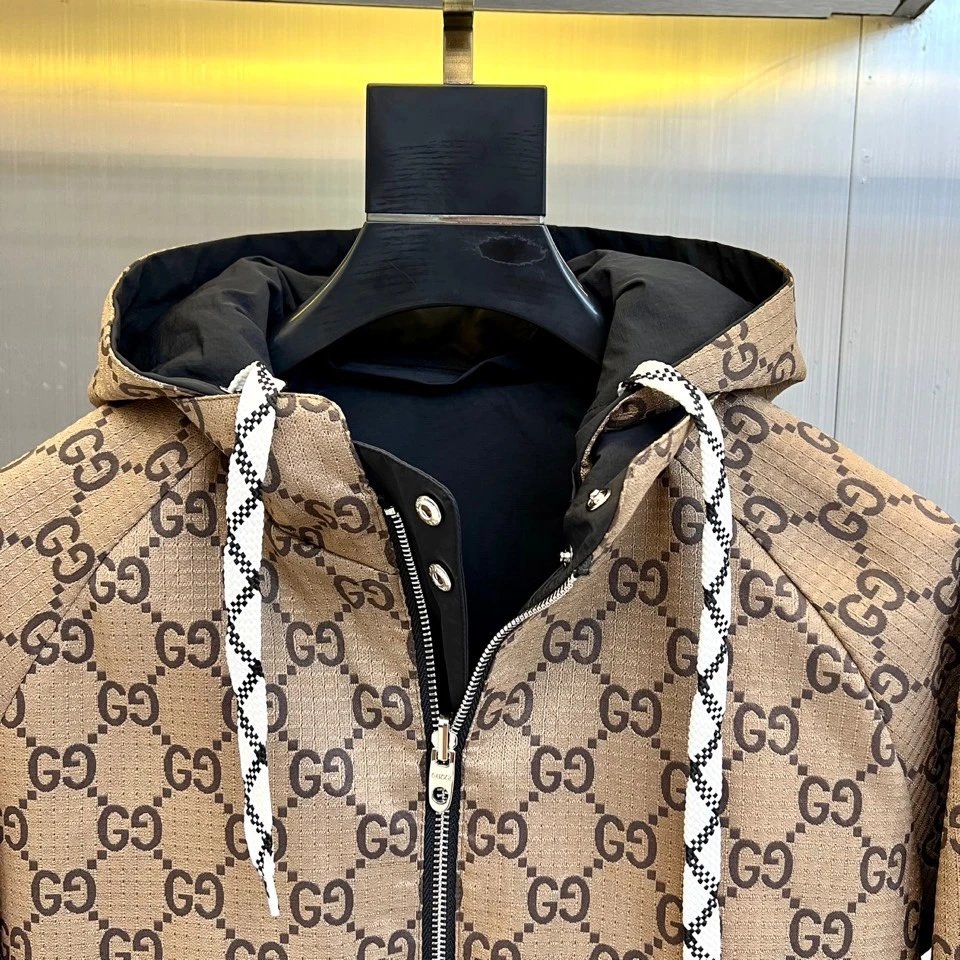 Gucci Jackets Reversible hooded monogram jacket image 3