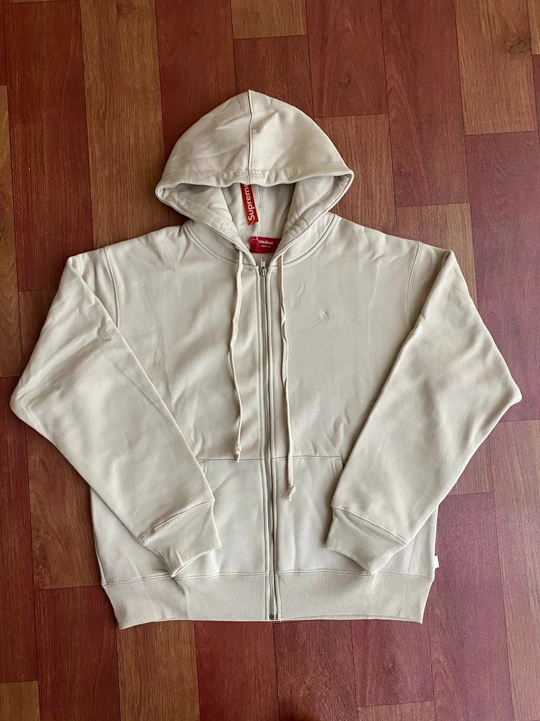 Supreme S Logo Zip-Up Hoodie Gray product detail 4 in Litbuy spreadsheet finds