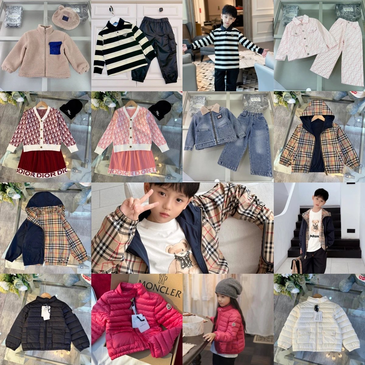 DG, Fendi, Prada, Dior, Burberry, Moncler boys and