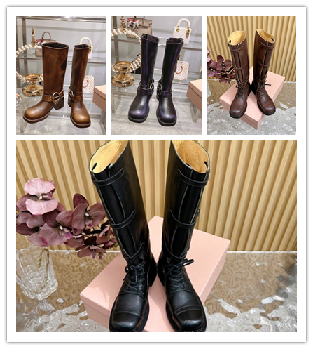 Equestrian-Style Riding Boots [4 styles]